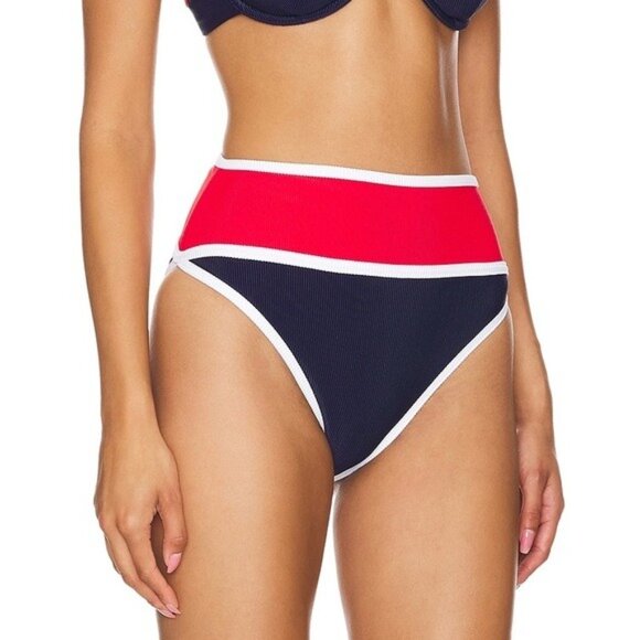 New BEACH RIOT Carlotta Bottom in Americana Colorblock Size XL - Picture 5 of 12